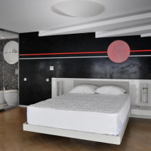 Парящая кровать в интерьере: виды, формы, дизайн, варианты с подсветкой-5