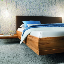 Парящая кровать в интерьере: виды, формы, дизайн, варианты с подсветкой-8
