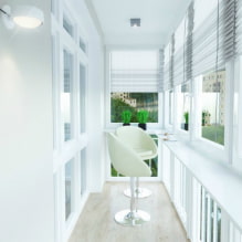 Барная стойка на балконе: варианты расположения, дизайн, материалы столешниц, декор-7