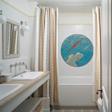 Мозаика в ванной: виды, материалы, цвета, формы, дизайн, выбор места отделки-0