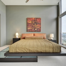 Двуспальная кровать: фото, виды, формы, дизайн, цветовая гамма, стили-5
