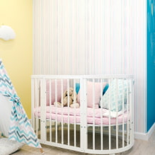 Кроватки для новорожденных: фото, виды, формы, цветовая гамма, дизайн и декор -8