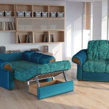 Кресло-кровать: фото, идеи дизайна, цвет, выбор обивки, механизма, наполнителя, каркаса-1