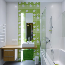 Белая плитка в ванной: дизайн, формы, цветовые сочетания, варианты расположения, цвет затирки-8