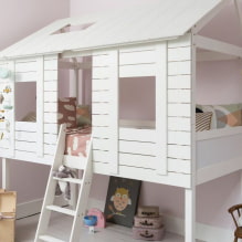 Кровать-домик в детской комнате: фото, варианты дизайна, цвета, стили, декор-3