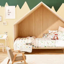 Кровать-домик в детской комнате: фото, варианты дизайна, цвета, стили, декор-7