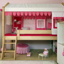 Кровать-домик в детской комнате: фото, варианты дизайна, цвета, стили, декор-8