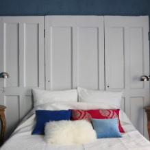 Изголовье кровати для спальни: фото в интерьере, виды, материалы, цвета, формы, декор -2