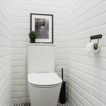 Плитка в туалете: дизайн, фото, советы по выбору, виды, цвета, формы, примеры раскладки-8