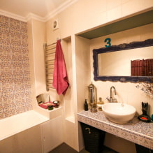 Столешница из плитки: фото в кухне, ванной, цветовая гамма, дизайн, стили-1