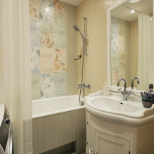 Плитка для маленькой ванной: выбор размера, цвета, дизайна, формы, раскладки-5