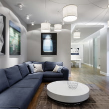 Синий диван в интерьере: виды, механизмы, дизайн, материалы обивки, оттенки, сочетания-4