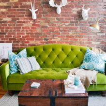 Зеленый диван: виды, дизайн, выбор материала обивки, механизма, сочетания, оттенки-0