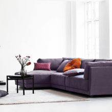 Фиолетовый диван в интерьере: виды, материалы обивки, механизмы, дизайн, оттенки и сочетания-4