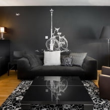 Черный диван в интерьере: материалы обивки, оттенки, формы, идеи дизайна, сочетания-4