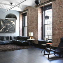 Черный диван в интерьере: материалы обивки, оттенки, формы, идеи дизайна, сочетания-7
