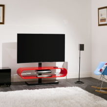 Тумба под телевизор: виды, выбор формы, материала, цветовое оформление, дизайн-5