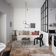 Дизайн квартиры-студии 30 кв. м. – фото интерьера, идеи расстановки мебели, освещение-6