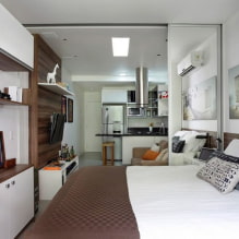 Дизайн маленькой квартиры-студии 22 кв. м. – фото интерьера, примеры ремонта-3
