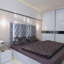 Шкаф-купе в спальню: дизайн, варианты наполнения, цвета, формы, расположение в комнате-5