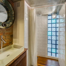 Ванная комната в стиле лофт: выбор отделки, цвета, мебели, сантехники и декора-2