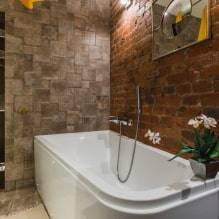 Ванная комната в стиле лофт: выбор отделки, цвета, мебели, сантехники и декора-4