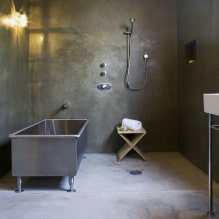 Ванная комната в стиле лофт: выбор отделки, цвета, мебели, сантехники и декора-5