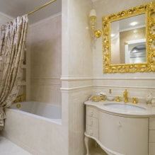 Ванная комната в классическом стиле: выбор отделки, мебели, сантехники, декора, освещения-5