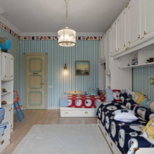 Детская комната для двух мальчиков: зонирование, планировка, дизайн, отделка, мебель-2