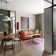 Квартира 40 кв. м. – современные идеи дизайна, зонирование, фото в интерьере-4