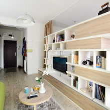 Квартира 40 кв. м. – современные идеи дизайна, зонирование, фото в интерьере-8