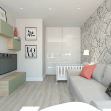 Дизайн квартиры 36 кв. м. – зонирование, идеи обустройства, фото в интерьере-0