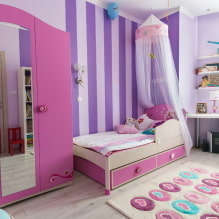Сиреневая и фиолетовая детская комната: особенности и советы по оформлению-3