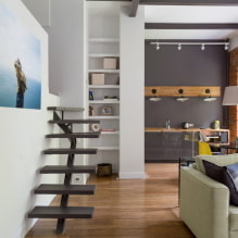 Двухуровневые квартиры: планировки, идеи обустройства, стили, дизайн лестниц-6