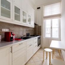 Дизайн узкой кухни: планировка, отделка, расстановка мебели, фото-4