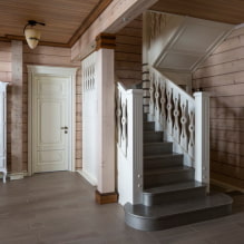 Лестница на второй этаж в частном доме: виды, формы, материалы, отделка, цвет, стили-3