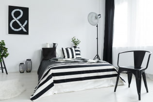 Черно-белая спальня: особенности дизайна, выбор мебели и декора