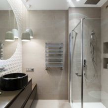 Дизайн ванной комнаты с душевой кабиной: фото в интерьере, варианты обустройства-4