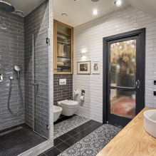 Дизайн ванной комнаты с душевой кабиной: фото в интерьере, варианты обустройства-0