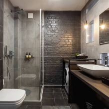 Дизайн ванной комнаты с душевой кабиной: фото в интерьере, варианты обустройства-2