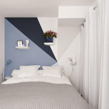 Узкая спальня: фото в интерьере, примеры планировки, как расположить кровать-4
