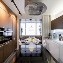 Дизайн кухни совмещенной с балконом: фото в интерьере, идеи обустройства-4