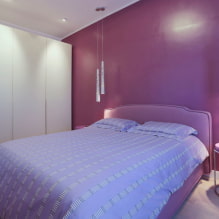 Красивая фиолетовая спальня в интерьере-3