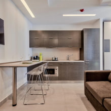Лучшие фото и идеи дизайна кухни-гостиной 15 кв. м.-1