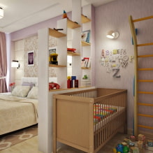 Идеи и советы по оформлению спальни и детской в одной комнате-4
