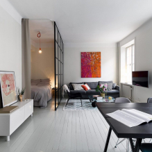 Спальня и гостиная в одной комнате: примеры зонирования и дизайна-5