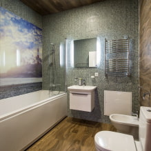 Панели ПВХ для ванной комнаты: плюсы и минусы, особенности выбора, дизайн-6