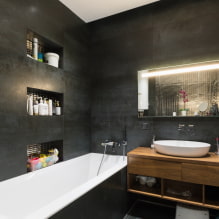 Черная ванная комната: фото и дизайн-секреты оформления-1