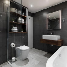Черная ванная комната: фото и дизайн-секреты оформления-8