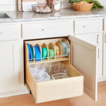 Примеры внутреннего наполнения кухонных шкафов-0